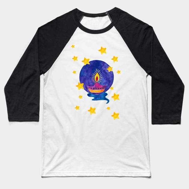 Diwali diya Baseball T-Shirt by Home Cyn Home 